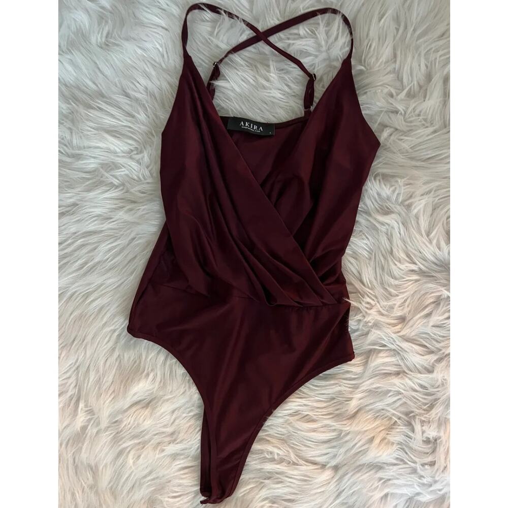 Burgundy bodysuit